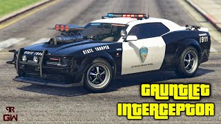 Bravado Gauntlet Interceptor  Dodge Challenger Police Customization amp Top Speed test  Unreleased [upl. by Ydda]