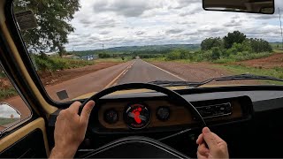 Dirigindo a Vw Brasília  POV  Carro antigo [upl. by Butta]