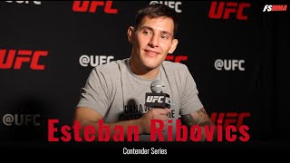 Esteban Ribovics DWCS Week 4 postfight interview [upl. by Schaaff]