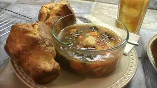 Home Made Soup With Popovers [upl. by Germana508]