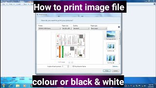 How to print image file in colour or black and white [upl. by Radley507]