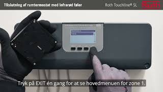 Roth Touchline® SL  tilmelding af rumtermostat IR [upl. by Alyda]