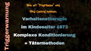 085 Komplexe Konditionierung Verhaltenstherapie  Tätermethoden [upl. by Naginarb]