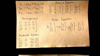 Trivial and Nontrivial solutions [upl. by Burrows477]