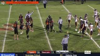 Webster Area vs MobridgePollock FB [upl. by Schaper]