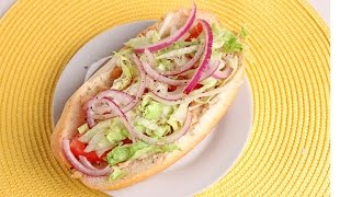 Chicken Cheesesteak Hoagies Recipe  Laura Vitale  Laura in the Kitchen Episode 920 [upl. by Rehpotirhc]