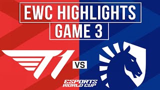 T1 vs TL Highlights Game 3  EWC 2024 Semifinals  T1 vs Team Liquid [upl. by Lrub753]