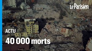 Neuf jours après les séismes dévastateurs la Turquie et la Syrie pleurent leurs 40 000 morts [upl. by Dorothee756]