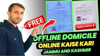 How to make offline domcile certificate online  Off Line domcile certificate online kaise kari JampK [upl. by Tootsie400]