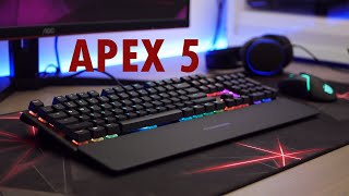 SteelSeries APEX 5  The Hybrid with mechanical feel [upl. by Gerge]