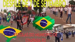 Continuação Desfile de 7 de Setembro das Escolas do Município de Chapada RS [upl. by Kahle761]