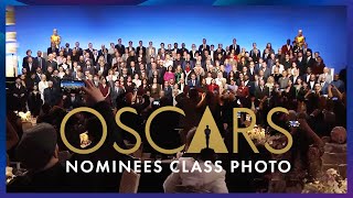 96th Oscars Nominees Luncheon Class Photo Assembly [upl. by Aramat]