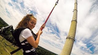 DreamJump 222m Dream Tower Głogów  Skok z komina [upl. by Sitoel]