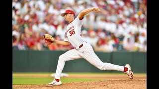 Arkansas baseball players Parker Coil Jake Faherty and Peyton Holt recap 85 loss to Mississippi [upl. by Attennek660]