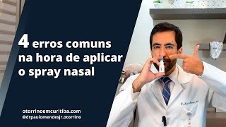 REMEDIO PARA RINITE APRENDA COMO COLOCAR DE FORMA CORRETA O SPRAY NASAL DE CORTICOIDE [upl. by Dita]