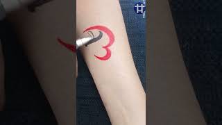 💚💚DIY Tattoo design short shortvideo tattooideas designtattoo [upl. by Rodama890]