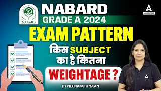 NABARD Grade A 2024  NABARD Grade A Exam Pattern 2024  Subject Wise Weightage [upl. by Navy]