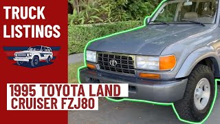 1995 Toyota Land Cruiser FZJ80 FOR SALE [upl. by Nelaf]