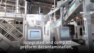 Aseptic filling for UHT white milk in PET bottles small output [upl. by Littman251]