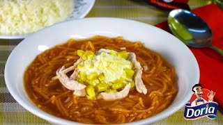 Sopa Mexicana con Fideos Doria sabor Ranchero [upl. by Mikkel]