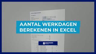 Aantal werkdagen berekenen in een te kiezen periode [upl. by Hepza]