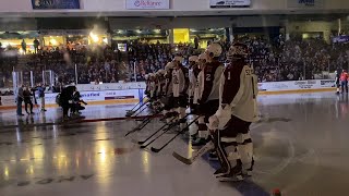 Peterborough Petes 202324 team roster  202223 Champions banner raising [upl. by Ainala892]