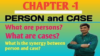 First Chapter Person and Case by Sonu Sir for Spoken and Grammar [upl. by Marvin]