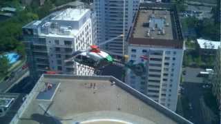 MedEvac helicopter at Massachusetts General Hospital [upl. by Ytirahc4]