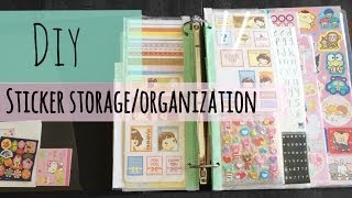 DIY Sticker Storage and Organization Tutorial [upl. by Aitropal]