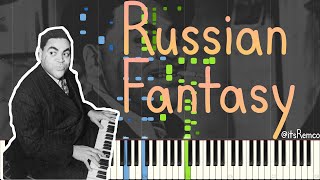 Thomas quotFatsquot Waller  Russian Fantasy 1935 Classic Jazz Swing  Stride Piano Synthesia [upl. by Neirbo]