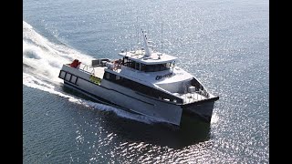 29m Catamaran Utility Vessel  Limitless  designed by Incat Crowther [upl. by Nyladnarb]