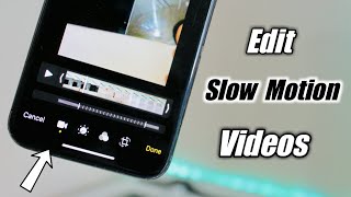 How to Edit Slow Motion Video in iPhone 🔥🔥 [upl. by Nnaylime]