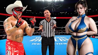 🔥WWE 2K23  Rey Mysterio vs Chun Li  WWE2K Jan 12 2024 [upl. by Nwahsram852]