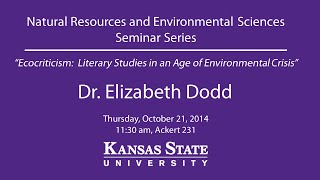 Ecocriticism Literary Studies in an Age of Environmental Crisis  NRES Seminar Series [upl. by Meghann]