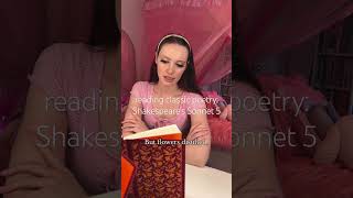 shakespeares sonnet 5 🎀 girlblogger feminineenergy poetry asmr shakespeare [upl. by Adnarym429]