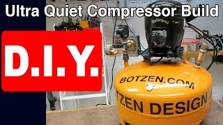 Ultra Quiet Silent Refrigerator Work Shop Air Compressor Build [upl. by Tirza]