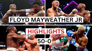 Floyd Mayweather 500 Highlights amp Knockouts [upl. by Serles]