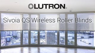 Lutron Sivoia QS Wireless Roller Blinds Perfectly Aligned 2018 [upl. by Lihkin854]