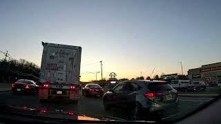 Rush Hour Traffic State Route 1 in North Brunswick New Jersey [upl. by Boycie]