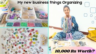 Jewellery making materials Shopping Haul and Organizing Vlog gokulkeerthivlogs [upl. by Hanala]