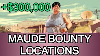 Gta V Online  Maude Bounties  Earn Money Fast 300K  Stone Hatchet [upl. by Ataymik]