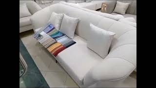 latest sofa design  color in trend in 2024  seven seater fabric sofa set [upl. by Furlani32]