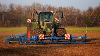 Speed harrow with Fendt 724 and Lemken Kompaktor  Snel eggen  Biddinghuizen [upl. by Nader466]