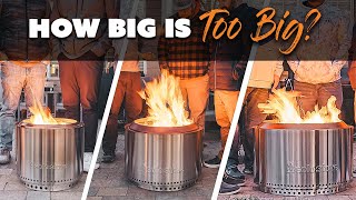 Solo Stove Fire Pit Comparison How Big Is Too Big [upl. by Eunice]