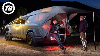 We Went Camping In The Tesla Cybertruck… [upl. by Theobald]