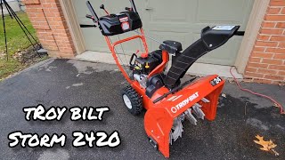 Troy Bilt Storm 2420 Overview [upl. by Pownall562]