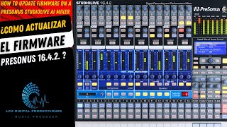 ¿Cómo actualizar firmware presonus 164 2 mac [upl. by Zingg]