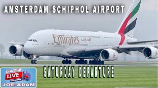 Live Departures then Arrivals At Amsterdam Schiphol Airport [upl. by Loughlin]