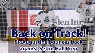 St Augustine 4 Seton Hall Prep 2  HS Hockey  Gordon Conference  Cam DeLeo GoAhead Goal [upl. by Zaremski]