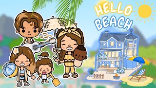 Coastal Villa Beach House 🏖️ Toca Boca House Ideas 😎 TOCA GIRLZ [upl. by Ttenyl]